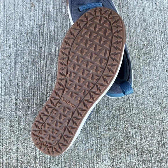 Llbean blue leather vista slip on hikers athletic shoes women’s size 9.5 - Picture 5 of 5